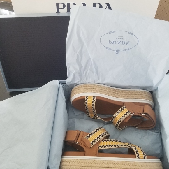 Prada Calzature Donna Sandals Size 37 - Picture 5 of 6